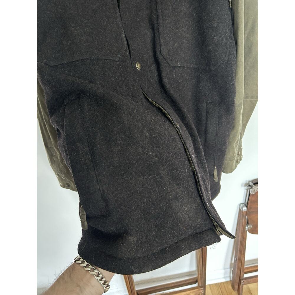Men’s Filson x Burton Squire Snowboard Jacket Parka Size Large Waxed Canvas Wool - Picture 8 of 16